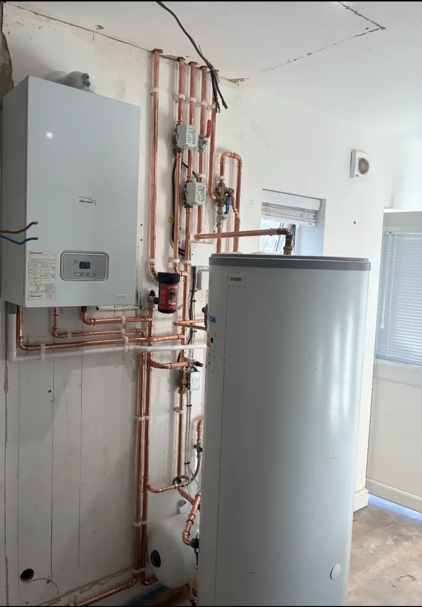 Fresh boiler and pipework fitted by PHG engineers